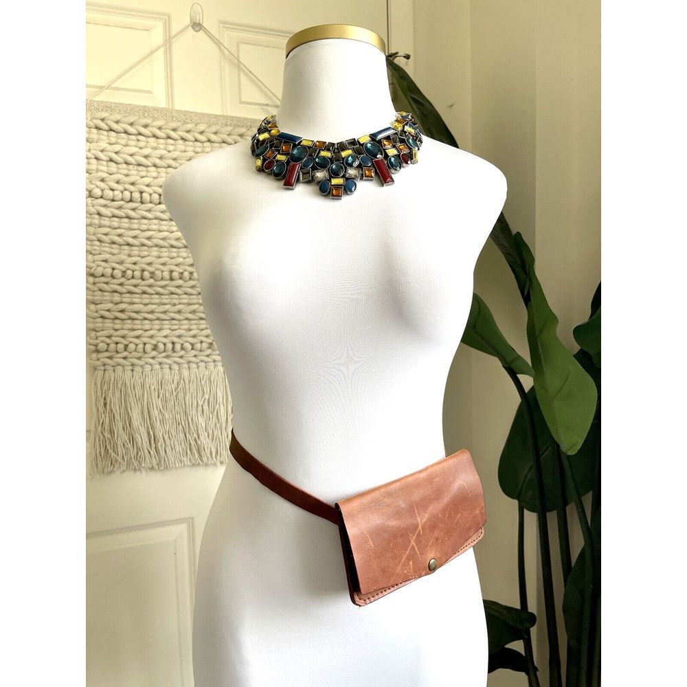 Leather Belt Adjustable Crossbody Fanny Bag‎ Made In Ukraine Plus Size Friendly